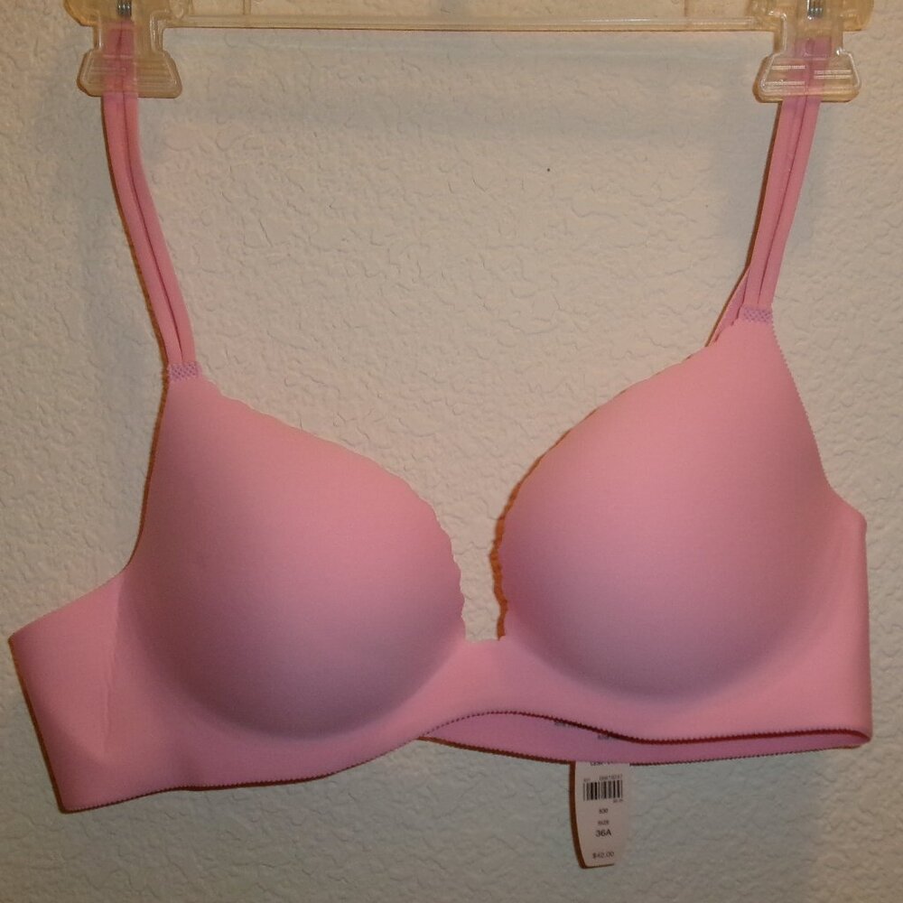 NWTS, VICTORIA'S SECRET, SIZE 36A, PINK, PADDED, UNDERWIRE BRA